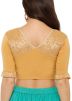 Solid Color Lycra Blouse In Gold