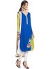 Readymade Blue Cotton Straight Cut Suit