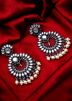Oxidised Traditional Earrings in Silver