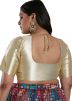 Gold Color Shimmer Saree Blouse 