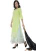 Light Green Gota Embroidered Kurti Lehenga