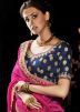 Navy Blue Brocade Lehenga Choli With Dupatta