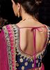 Navy Blue Brocade Lehenga Choli With Dupatta