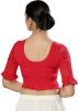 Red Color Cotton Saree Blouse 