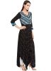 Readymade Black Printed Cotton Long Kurta