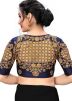 Navy Blue Color Art Silk Saree Blouse 