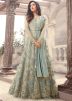 Sonal Chauhan Light Green Net Abaya Suit With Dupatta