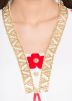 Readymade White Embroidered Georgette Long Kurta
