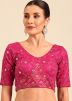 Pink Color Silk Saree Blouse 