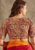 Red Color Cotton Saree Blouse 