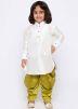 Readymade White Kids Kurta With Dhoti