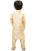Readymade Cream Dupion Silk Kids Kurta Pajama