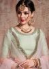 Light Green Sequins Embellished Lehenga Choli
