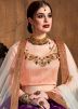 Purple Resham Embroidered Art Silk Lehenga Choli