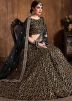 Zari Embroidered Black Lehenga Choli Online Shopping With Dupatta USA