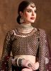 Maroon Embroidered Bridal Lehenga Choli 