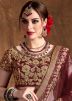 Maroon Embroidered Bridal Lehenga Choli 
