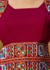 Maroon Color Rayon Navratri Blouse 