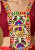Maroon Color Rayon Navratri Blouse 
