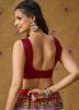 Maroon Color Rayon Navratri Blouse 