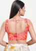 Pink Color Brocade Saree Blouse 