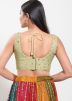 Green Color Net Saree Blouse 