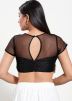Black Color Net Saree Blouse 