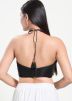 Black Color Shimmer Saree Blouse 