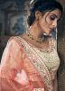 Off White Embroidered Georgette Lehenga Choli 