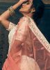 Off White Embroidered Georgette Lehenga Choli 