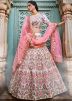 Off White Embroidered Lehenga Choli With Dupatta
