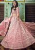 Pink Thread Embroidered Lehenga Choli With Dupatta