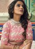 Pink Thread Embroidered Lehenga Choli With Dupatta