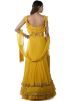 Yellow Mirror Embellished Ruffled Lehenga Choli