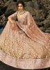 Beige Sequins Embellished Net Lehenga Choli