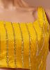 Yellow Embroidered Blouse In Georgette