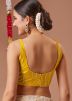 Yellow Embroidered Blouse In Georgette