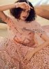 Peach Sequins Embellished Lehenga Choli With Dupatta