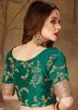 White Floral Digital Printed Organza Silk Lehenga Choli