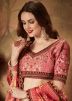 Red Digital Floral Printed Lehenga Choli With Dupatta