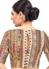 Multi Color Cotton Saree Blouse 