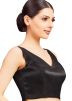 Black Color Satin Saree Blouse