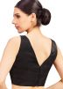 Black Color Satin Saree Blouse
