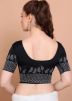Black Color Lycra Saree Blouse 