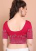Pink Color Lycra Saree Blouse 