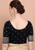 Black Color Lycra Saree Blouse 