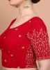 Red Color Lycra Saree Blouse 