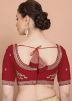 Red Color Silk Saree Blouse