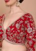 Red Color Georgette Saree Blouse 