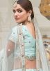 Ice  Blue A-Line Lehenga Choli
